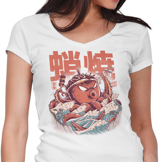 Takoyaki Attack - Women's V-Neck