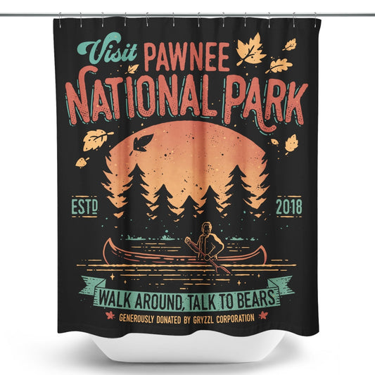 Talk to Bears - Shower Curtain