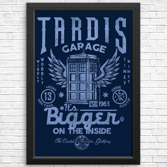 Tardis Garage - Posters & Prints