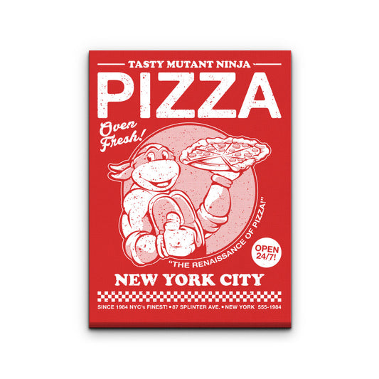 Tasty Mutant Ninja Pizza - Canvas Print