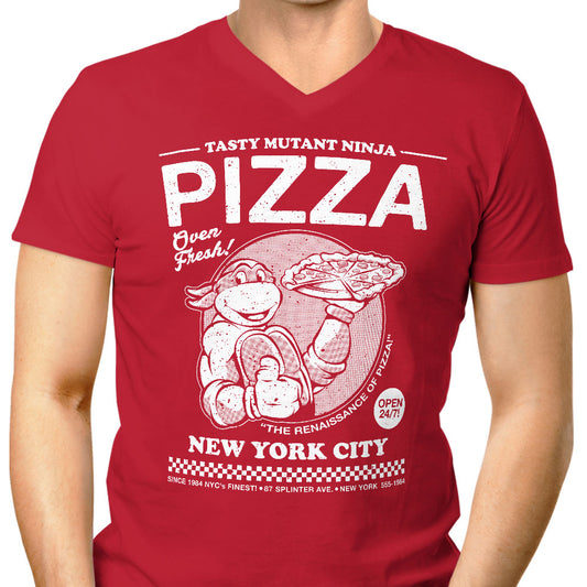 Tasty Mutant Ninja Pizza - Men's V-Neck