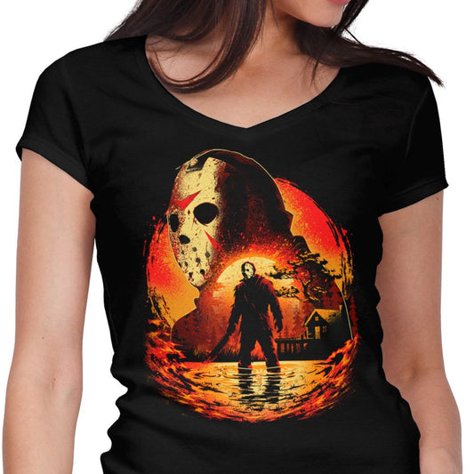 Terror at Crystal Lake - Women's V-Neck