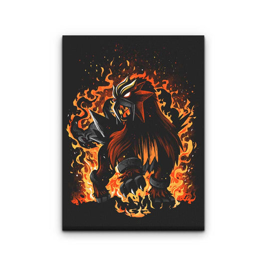 The Beast of Roaring Flames - Canvas Print
