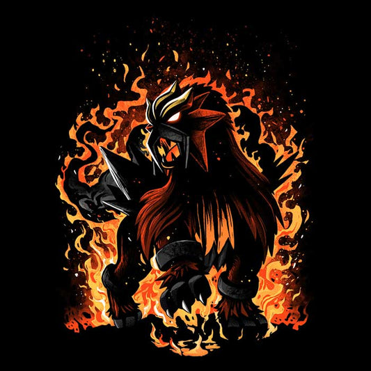 The Beast of Roaring Flames - Throw Pillow
