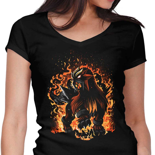 The Beast of Roaring Flames - Women's V-Neck