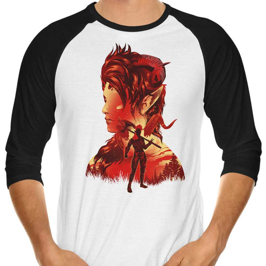 The Burning Spark - 3/4 Sleeve Raglan T-Shirt