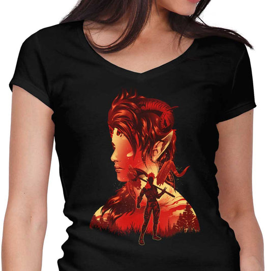 The Burning Spark - Women's V-Neck