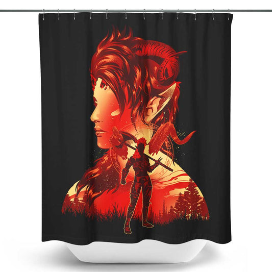 The Burning Spark - Shower Curtain