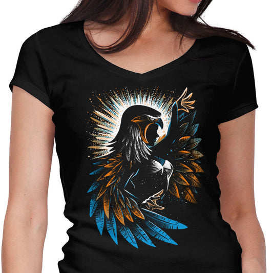 The Falcon Sorceress - Women's V-Neck