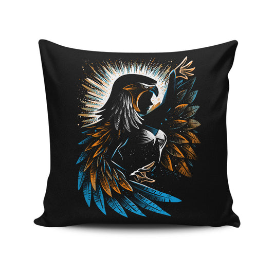 The Falcon Sorceress - Throw Pillow