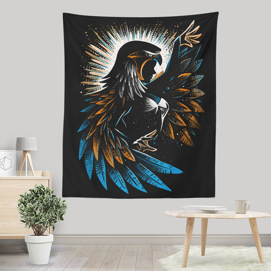 The Falcon Sorceress - Wall Tapestry
