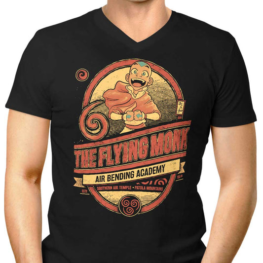 The Flying Monk - Men's V-Neck