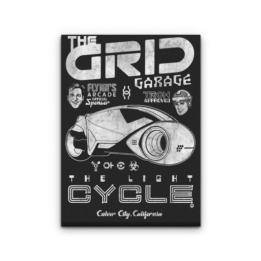 The Grid Garage - Canvas Print