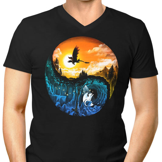 The Hidden World - Men's V-Neck