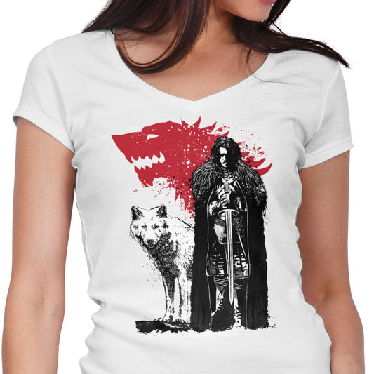 The King and the Wolf - Women's V-Neck