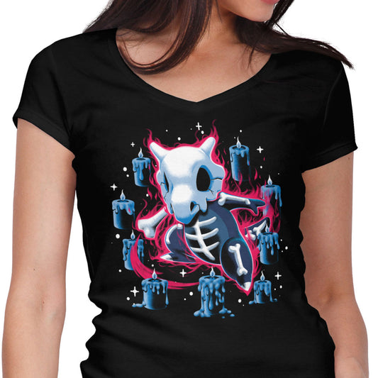 The Lonely Skeleton - Women's V-Neck