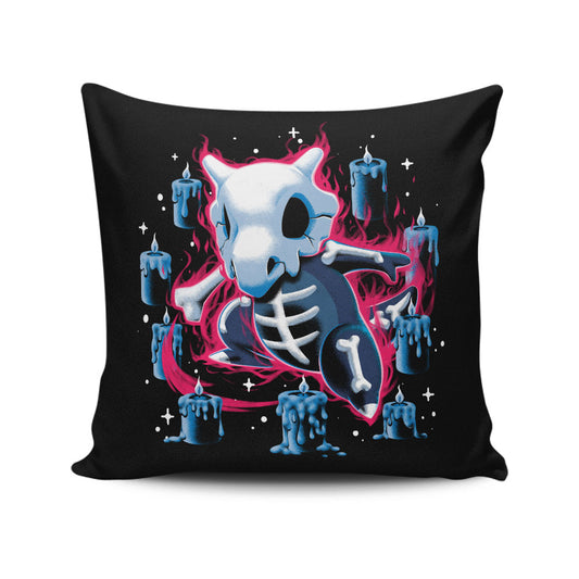 The Lonely Skeleton - Throw Pillow