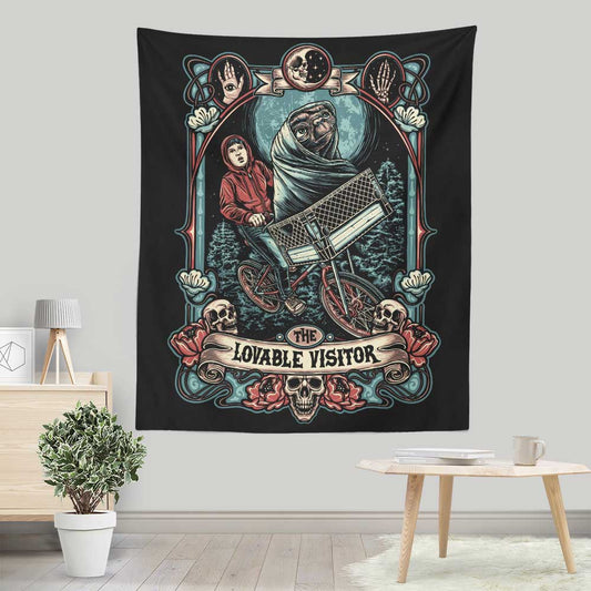 The Lovable Visitor - Wall Tapestry