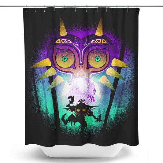 The Moon and the Mask - Shower Curtain