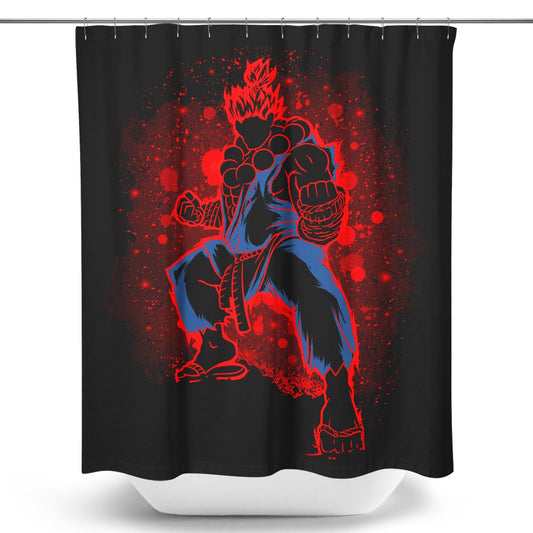 The Raging Demon - Shower Curtain