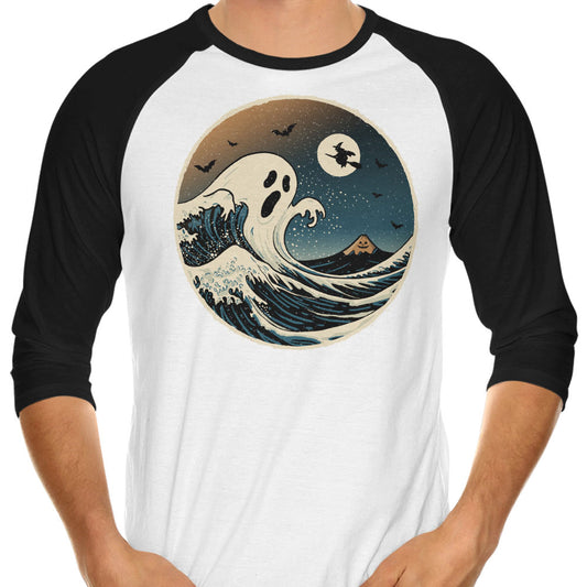 The Spooky Wave - 3/4 Sleeve Raglan T-Shirt