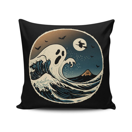 The Spooky Wave - Throw Pillow