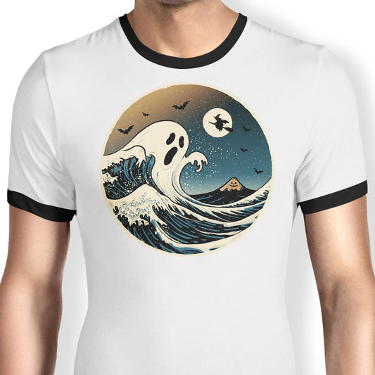 The Spooky Wave - Ringer T-Shirt