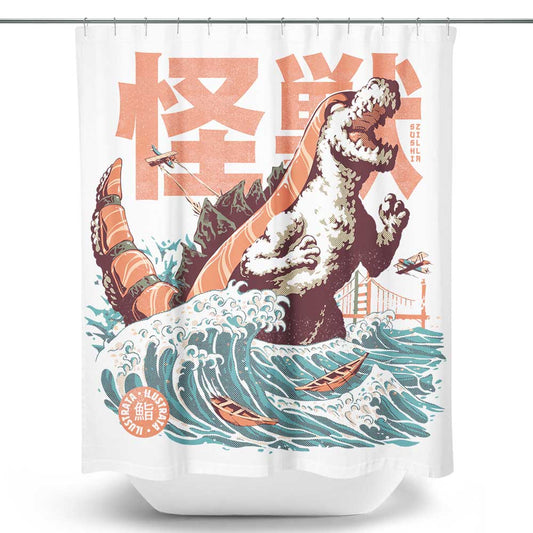 The Sushizilla - Shower Curtain