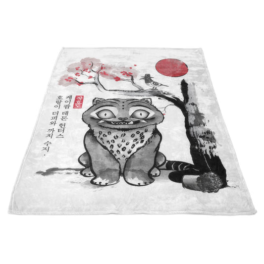 The Tiger and the Magpie - Fleece Blanket