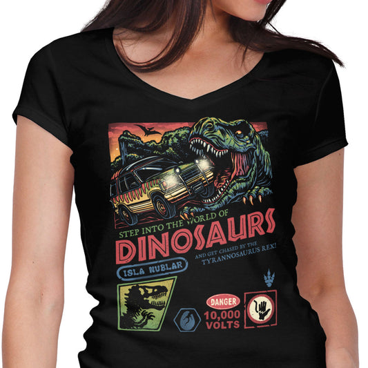 The World of Dinosaurs - Women's V-Neck