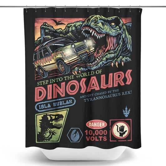 The World of Dinosaurs - Shower Curtain