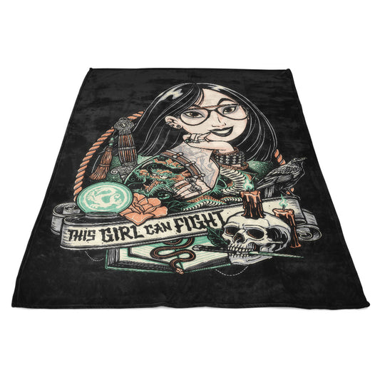 This Girl Can Fight - Fleece Blanket