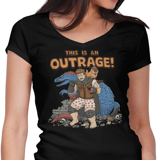 This is an Outrage - Women's V-Neck