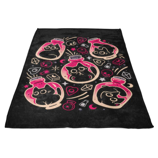 Tiny Bottled Kittens - Fleece Blanket