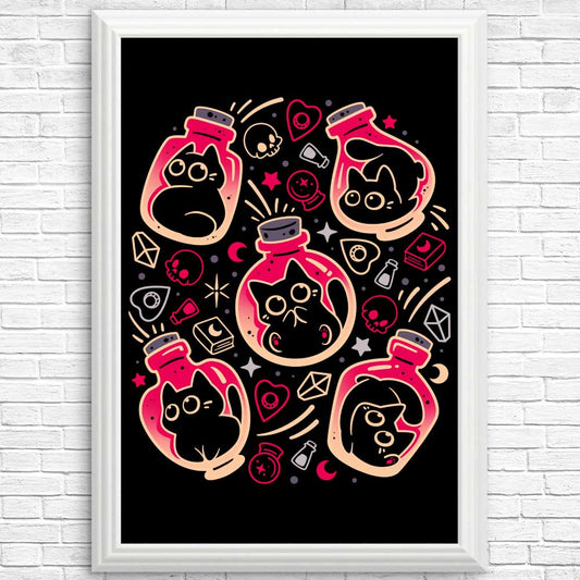 Tiny Bottled Kittens - Posters & Prints