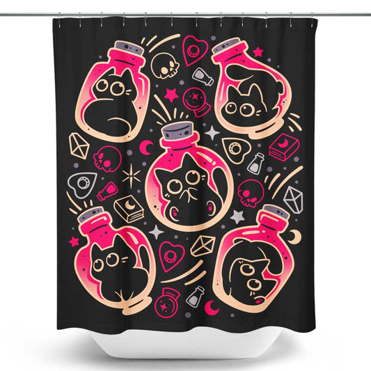 Tiny Bottled Kittens - Shower Curtain