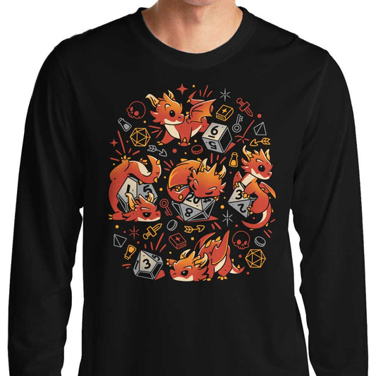 Tiny Dragon Dice - Long Sleeve T-Shirt