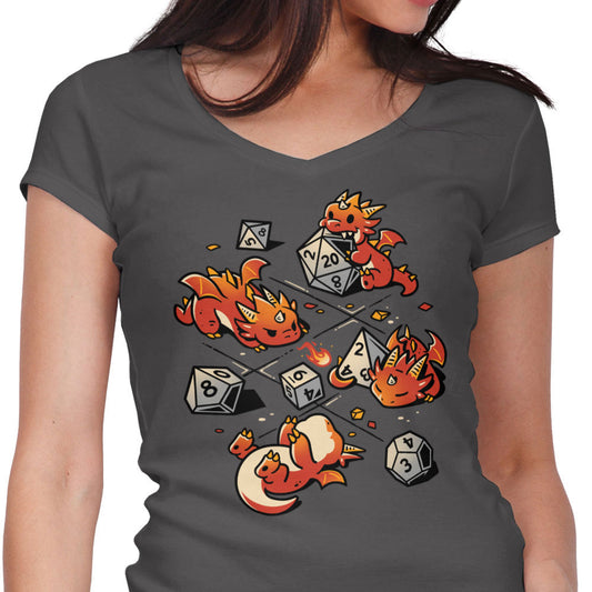 Tiny Dragons Party - Women's V-Neck