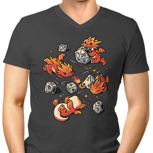 Tiny Dragons Party - Men's V-Neck