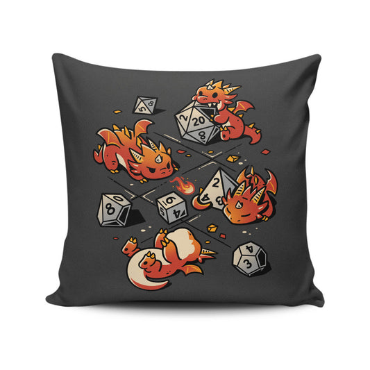 Tiny Dragons Party - Throw Pillow