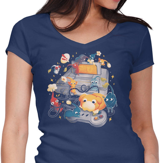Tiny Gamers - Women's V-Neck