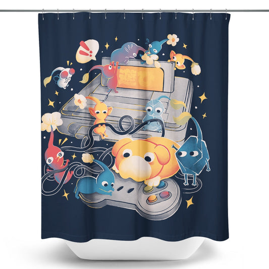 Tiny Gamers - Shower Curtain