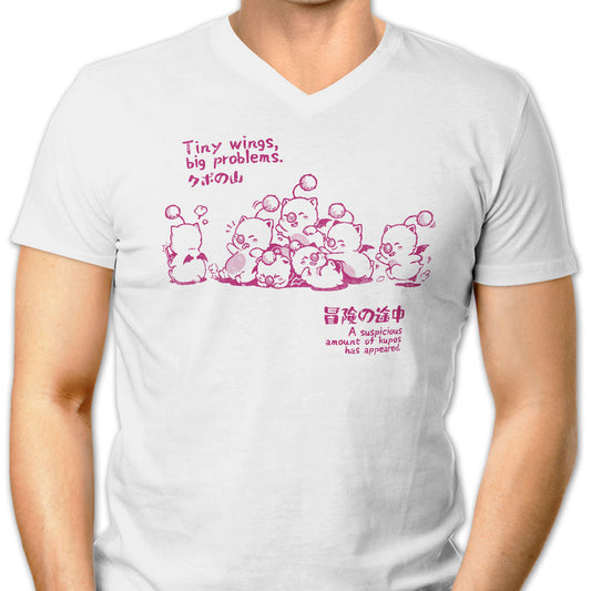 Tiny Wings, Big Problems - Men's V-Neck
