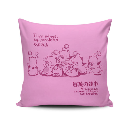 Tiny Wings, Big Problems - Throw Pillow
