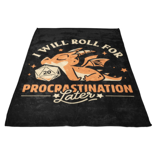 Too Lazy to Roll - Fleece Blanket