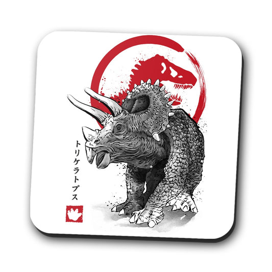 Triceratops Sumi-e - Coasters