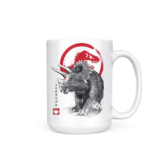 Triceratops Sumi-e - Mug