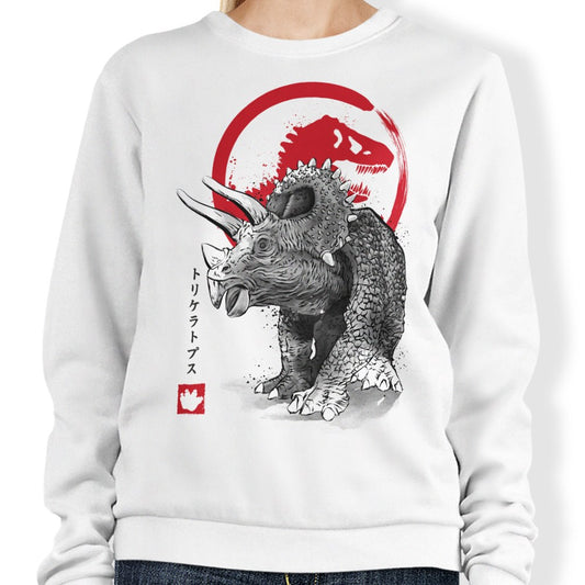 Triceratops Sumi-e - Sweatshirt