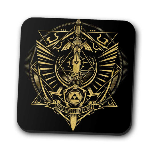 True Heroes Never Die (Gold) - Coasters