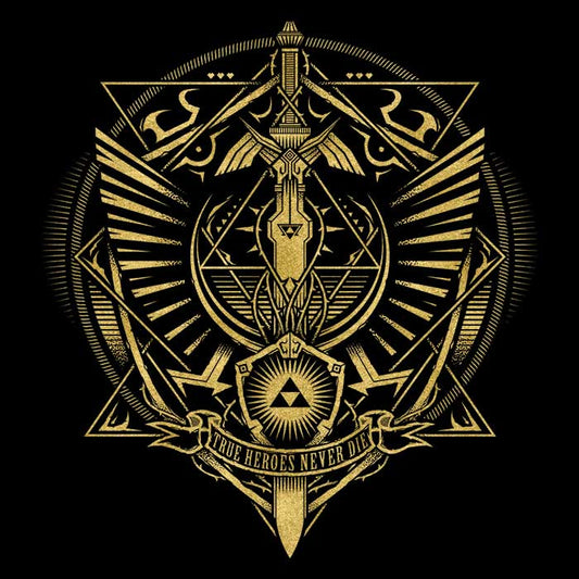 True Heroes Never Die (Gold) - Men's Apparel